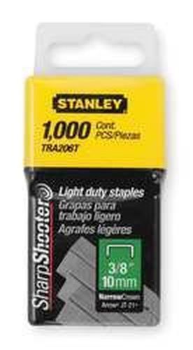 Stanley tra206t 3/8 inch light duty staples pack of 1000 (5 pack) 5 pack for sale