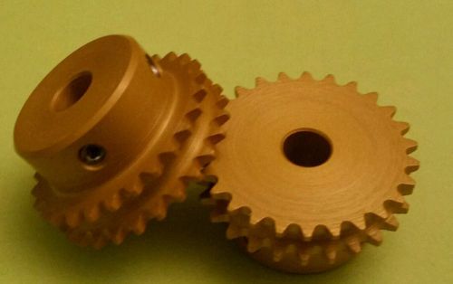 Double sprocket/pulley, 26 tooth(ea), 3/16&#034; bore (32d3-26)......qty 2 for sale