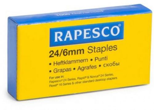 Rapesco 24/6mm Galvanised Staples