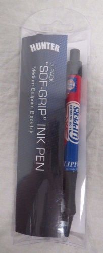 NBA Los Angeles Clippers &#034;Soft Grip&#034; 3 Pack Ink Pens By Hunter New In Package