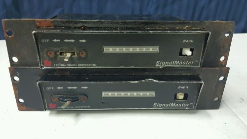 Lot of 2 Federal Signal SMC-16 Traffic Advisor light bar Control  Signal Master