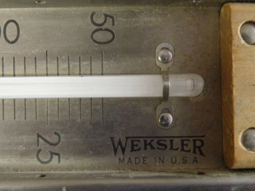 Vintage weksler thermometer 60-450 f 1954  made new in 1/2 box 18-t-1331-460 for sale