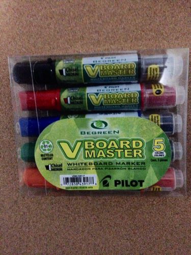 Pilot Board Master 5 color markers Chisel Medium