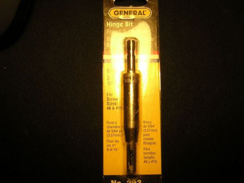 GENERAL  SELF-CENTERING HINGE BIT NO. 8 &amp; 10 SCREWS  NEW  #293   10/11/12