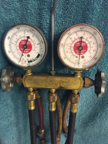 Yellowjacket HVAC 410a Manifold Gauge and hoses with Low Loss Hoses