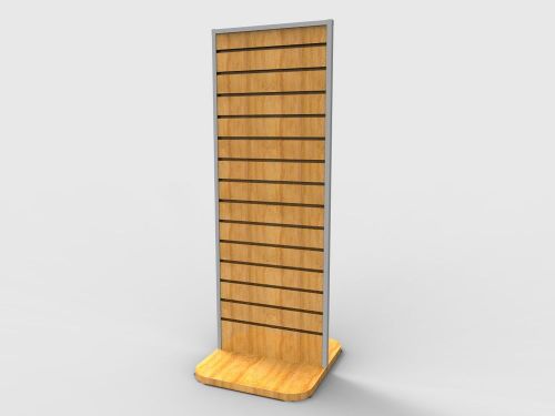 Library hospital lobby literture display rack two sided slatwall stand 11709-6 for sale