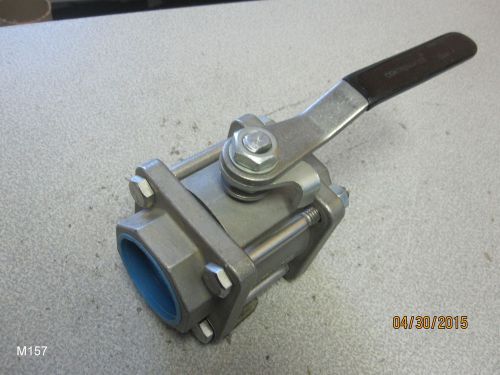 Contromatics wog cf3m 1-1/4&#034; stainless threaded ball valve for sale