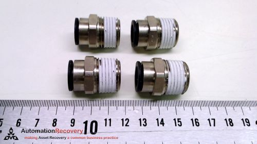 LEGRIS 3175-12-22 - PACK OF 4 - PUSH-TO-CONNECT TUBE FITTINGS, THREAD, N #214595