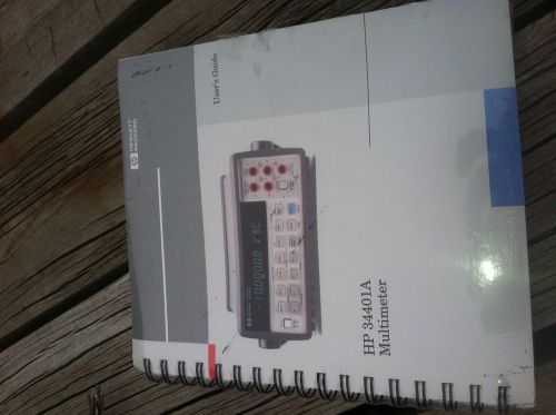 AGILENT 34401a MULTIMETER  USER GUIDE QUICK REFERENCE SERVICE GUIDE NEW SEALED