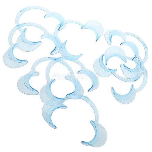 10pcs c-type dental cheek retractor lip mouth opener teeth whitening blue l for sale