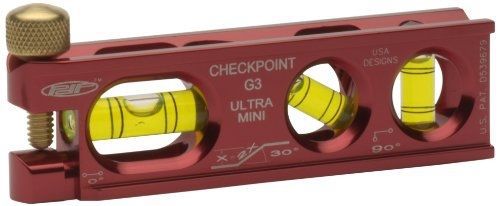 Checkpoint CHECKPOINT 0303R Ultra-Mini G3 Torpedo Level, Red
