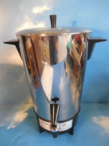 Vintage 50s-60s Retro 30 Cup Hot Beverage Coffee Tea Urn. Stainless Steel