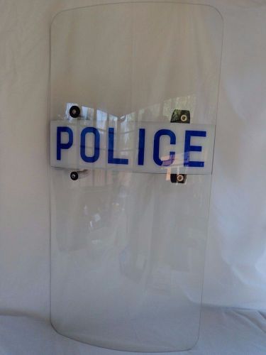 Police- Law Enforcement Anti - Riot Shield Clear Polycarbonate