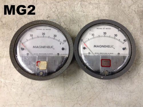 Dwyer Magnehelic 2040 Differential Pressure Gage 0-40&#034;- Lot of 2