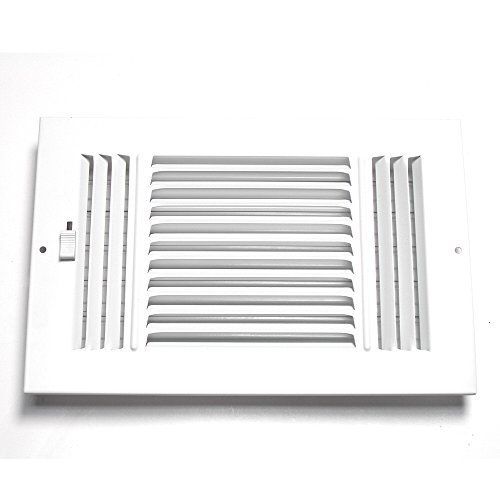 Accord Ventilation Accord ABSWWH3106 Sidewall/Ceiling Register with 3-Way