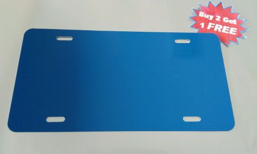 BLANK BLUE 6&#034;x12&#034; ALUMINUM THICK HEAVY DUTY LICENSE PLATE .040 CAR TAG SUBSTRATE