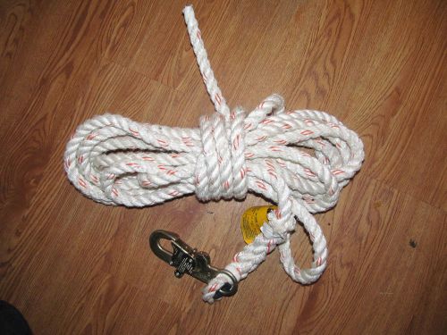 Dbi sala 1202754 5/8&#039;&#039; diameter 30 foot vertical rope lifeline for sale