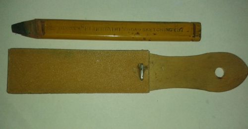 1 Pencil Sharpening Sandpaper Block Board Drafting Paddle, with 1 Dixon&#039;s Pencil