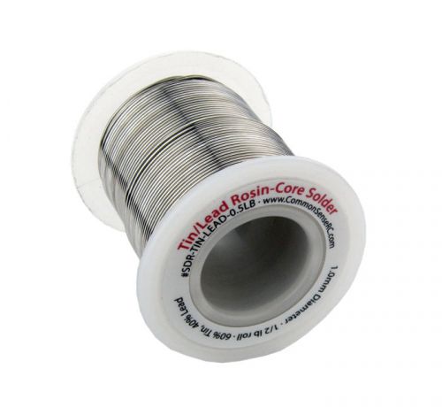 Tin/Lead Rosin-Core Solder - 1.0 mm Diameter - 1/2 lb Roll