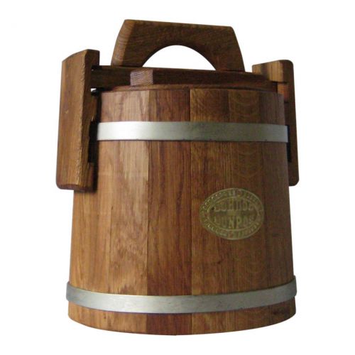 3 liter, 0.8 Gallon Oak Bathtub-Kadka for storing honey and pickles