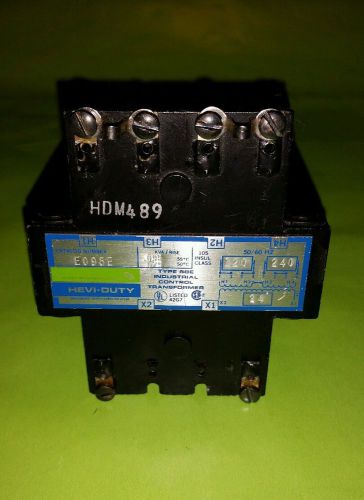 Hevi-duty type sbe industrial control transformer e095e 120/240v .095 kva hdm489 for sale
