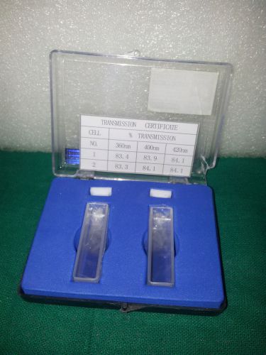 Set Of 2 Optical Glass Cuvettes 1cm 10mm Spectrometer Cell Cuvette aei-54 ajanta