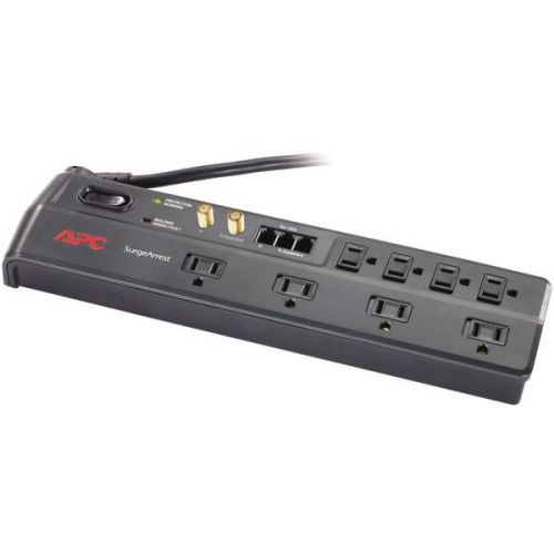 APC P8VT3 Energy-Saving Surge Protector w/8-Outlets &amp; Phone Protection