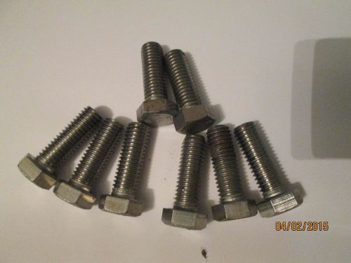 &#034;316&#034; high grade stainless steel 1/2&#034;-13 x 1 1/2 hex capscrews, 8 pcs. for sale