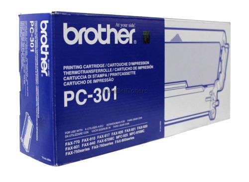 Brother PC-301 Black Fax Cartridge PC301 Genuine New Damaged Box