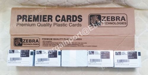 Zebra ~ Premier Plus Comp Blank PVC Card ~ 30 mil ~ 500 Count ~ 104524-103 NEW!