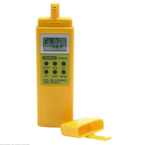 Digital psychrometer w/temperature humidity dew point for sale