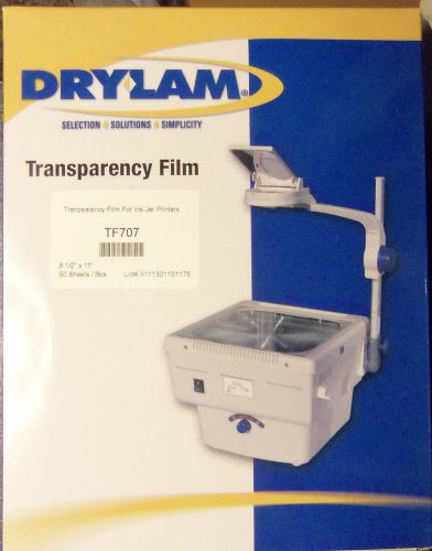 Transparency film for inkjet printers  50 sheets   8.5&#034; x 11&#034;