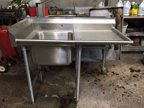 Advance Tabco One Compartment Sink with Right Drainboard