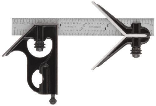 Starrett C33HC-6-4R Forged, Hardened Steel Square And Center Heads With Satin