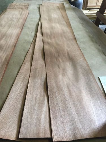 Wood veneer mahogany 14x100 6pcs total raw veneer  &#034;exotic&#034; mah.s3 5-3-16 for sale