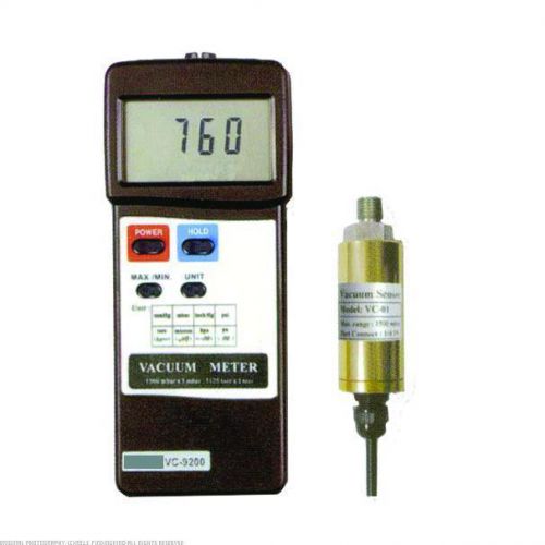 Digital vacuum meter with rs232 output &amp; hard case for sale