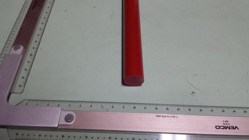 1&#034; dia. x 48&#034; long urethane / polyurethane 95 a red rod p/n 10999 for sale