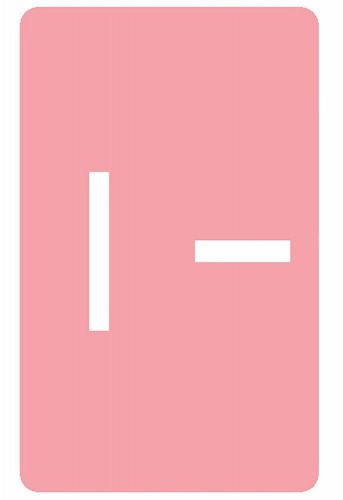 Smead AlphaZ ACCS Color-Coded Alphabetic Label I Pink 100 labels per Pack (67...