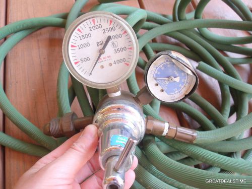 Purox r-27-75-580 regulator inert gas valve gauge regulator and hose for sale