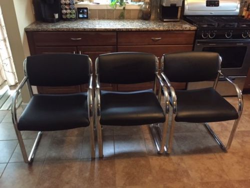 Chairs, stainless steel armchairs