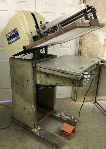 American cameo 18 flatbed screen printing press with vacuum table for sale