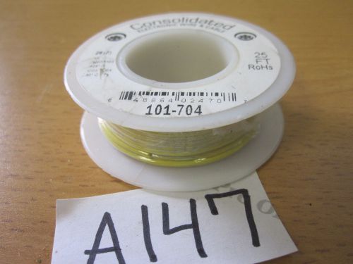 Consolidated Stranded 26 AWG Hook-Up Wire 25 ft. Yellow