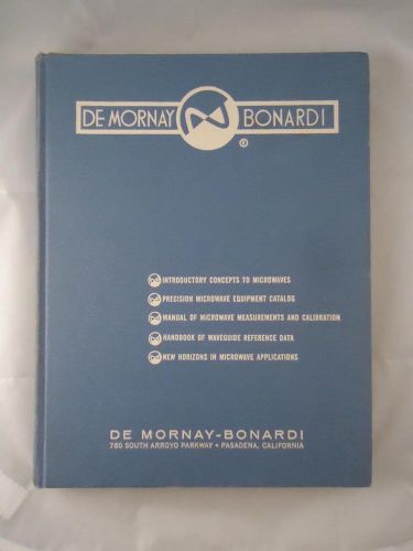Vtg De Mornay Bonardi Microwave Equipment Catalog Electronics wave Guide Book