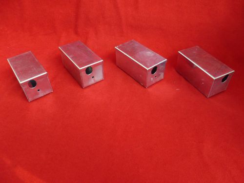 Lot of 4 Vtg NOS Electronic Project Utility Cabinet Box Heavy Metal 4x2x2