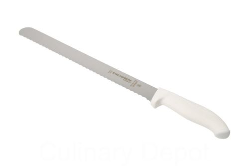 Dexter Russell SofGrip Series SG140-12SC-PCP 12” Scalloped Roast Slicer (White)