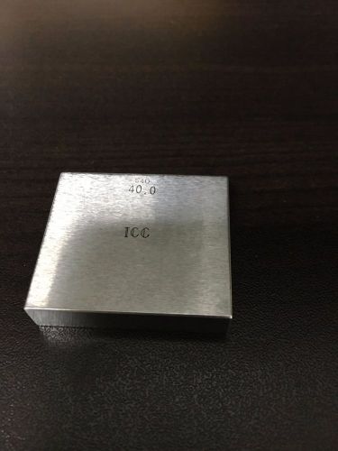 Steel rect. metric 40mm gage block. for sale