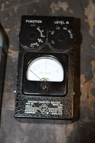 General radio tube-type sound survey meter model 1555-a for sale