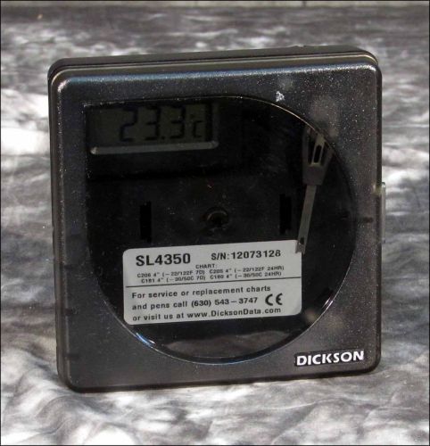 Dickson sl4350 temperature chart recorder 4&#034; for sale