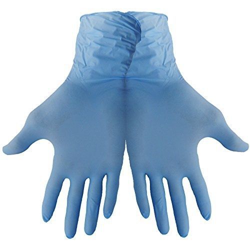 Global glove 705pf nitrile glove, disposable, powder free, 5 mils thick, 9&#034; for sale
