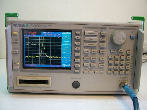 Anritsu MS2663C 9KHz - 8.1GHz Spectrum analyzer color LCD Patentix